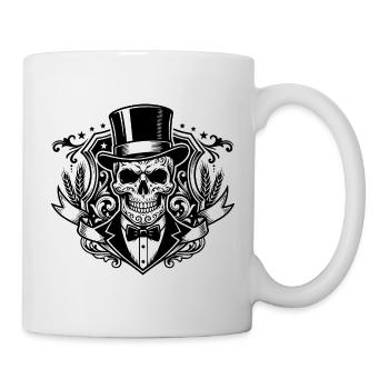 JGA Junggesellenabschied Totenkopf - Tasse - Weiß - Rechts