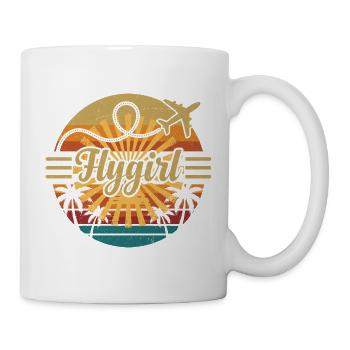 Flygirl Retro Sunset - Mug - white - Right