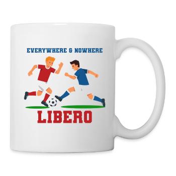 Libero Fußball Duell Illustration - Tasse - Weiß - Rechts