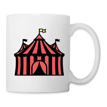 Circus Tent Manege Circus Colorful - Mug - white - Right