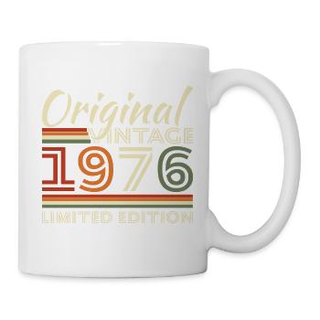1976 Vintage Retro Geburtstagsgeschenk - Tasse - Weiß - Rechts