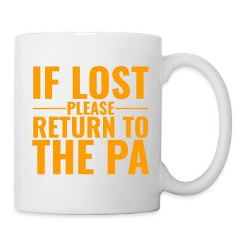If Lost Please Return To PA - Mug - white - Right