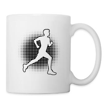 Geschenkidee für einen Running mit Running - Tasse - Weiß - Rechts