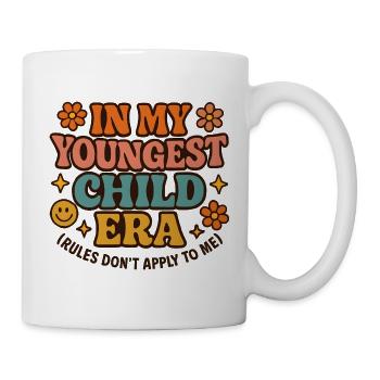 Dans l’humour de l’ère de My Younger Child et de la famille des filles - Mug blanc - blanc - Droite