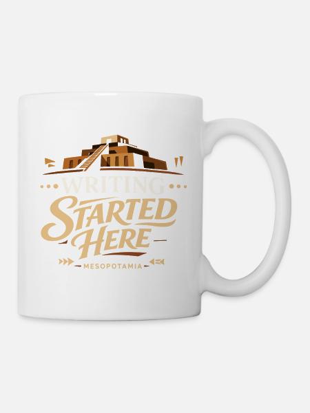 Altes Mesopotamien, Sumerisches - Tasse - Weiß