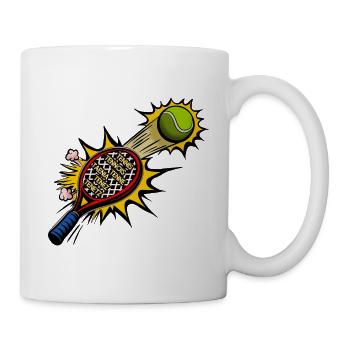 Étymologie Tennis - Mug blanc - blanc - Droite