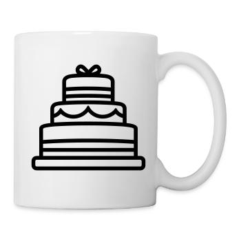 gâteau d'anniversaire  - Mug blanc - blanc - Droite