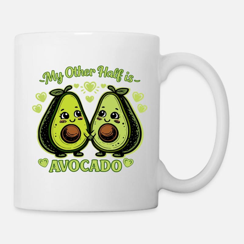 Mon autre moitié, c’est l’avocat - Mug blanc - blanc