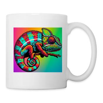 Chamäleon - Tasse - Weiß - Rechts