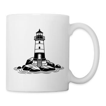 Leuchtturm - Tasse - Weiß - Rechts