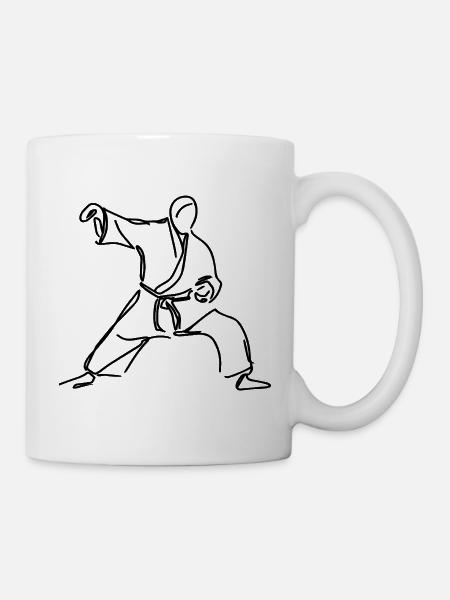 Judo Kämpfer - Tasse - Weiß