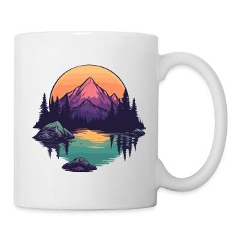 Berge Natur - Tasse - Weiß - Rechts