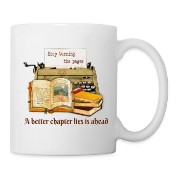 Keep Turning The Pages  - Mug - white - Right