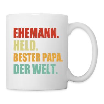 Mari Papa Grill Maître Barbecue Héros Barbecue de la Fête des Pères  - Mug blanc - blanc - Droite