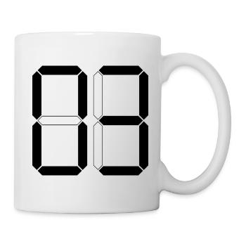 NUMMER 03 Null Drei Geburtstag Geschenk Digital - Tasse - Weiß - Rechts