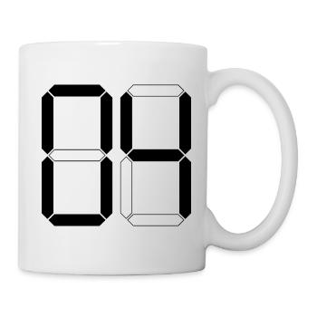 NUMÉRO 04 Zero Four Cadeau d’anniversaire numérique - Mug blanc - blanc - Droite