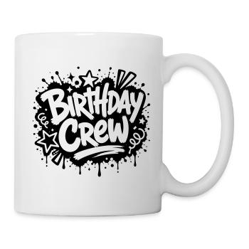 Motif graffiti de fête d’anniversaire - Mug blanc - blanc - Droite