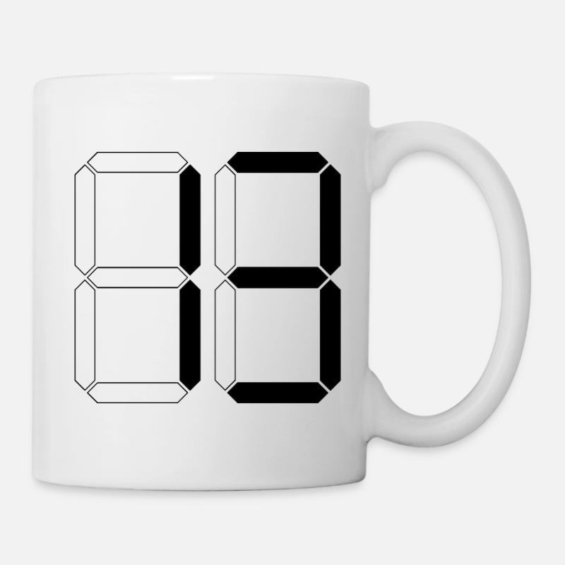 NUMBER 13 Thirteen Birthday Gift Digital - Mug - white
