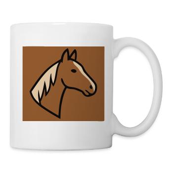 Horse Profile Head Nature - Mug - white - Right