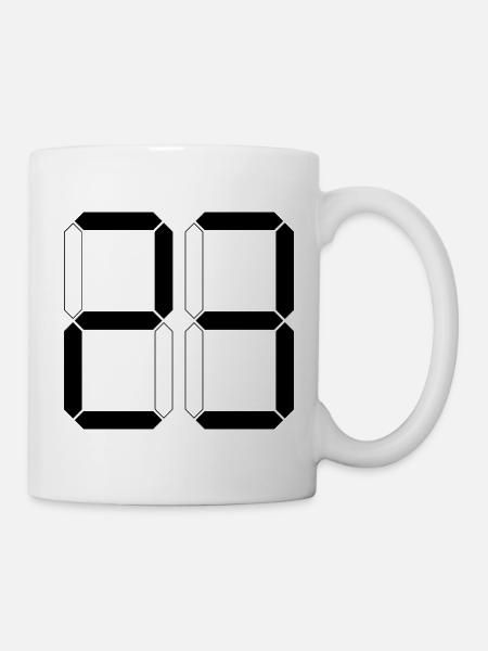 NUMMER 23 Dreiundzwanzig Basket Geschenk Digital - Tasse - Weiß