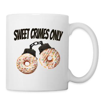 Sweet Crimes Only Drôle Chemise en Donut - Mug blanc - blanc - Droite