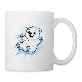 Happy Polar Bear Splash - Mug - white - Right