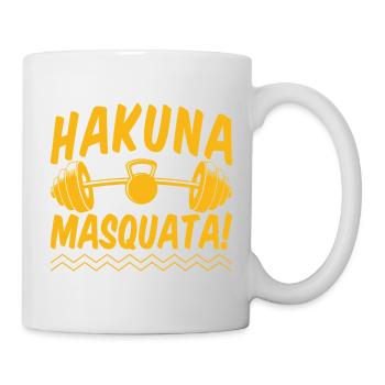 Fitness Fanatics Hakuna Masquata Calisthenics Gym - Tasse - Weiß - Rechts