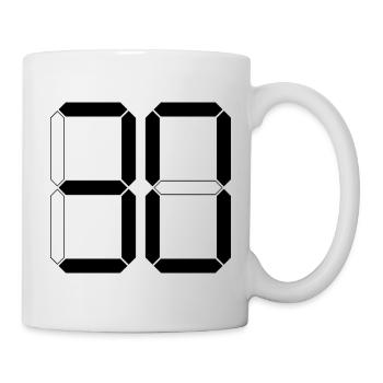 NUMBER 30 Thirty Birthday Gift Digital - Mug - white - Right