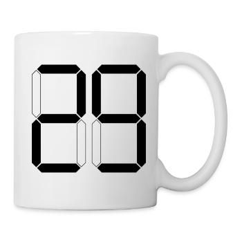 NUMMER 29 Neunundzwanzig Geschenk Digital - Tasse - Weiß - Rechts