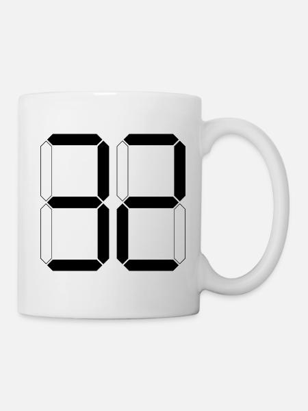 NUMBER 32 Thirty-Two Gift Digital - Mug - white