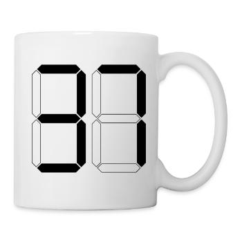 NUMMER 37 Siebenunddreißig Geschenk Digital - Tasse - Weiß - Rechts