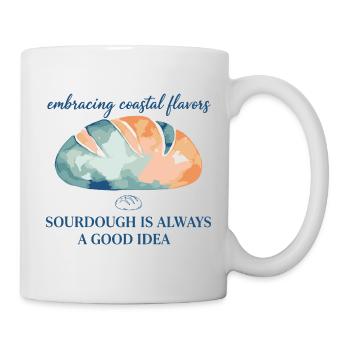 Sauerteigbrot Backen ist immer gut - Tasse - Weiß - Rechts