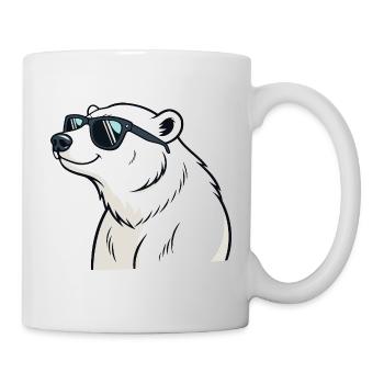 Cool Polar Bear with Glasses - Mug - white - Right