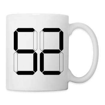 NUMMER 52 Zweiundfünfzig Geschenk Digital - Tasse - Weiß - Rechts