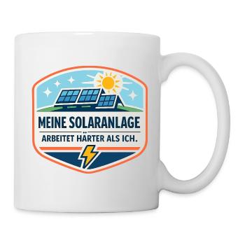 Solaranlagen Power Badge - Tasse - Weiß - Rechts