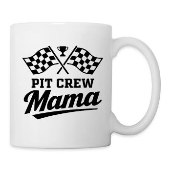 Conception de la Course Motorsport Mama Pit Crew - Mug blanc - blanc - Droite
