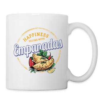 Empanada Snack Vintage Espagne Rétro Dumplings - Mug blanc - blanc - Droite