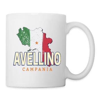 Avellino in Italien Retro Kampanien Vintage Urlaub - Tasse - Weiß - Rechts