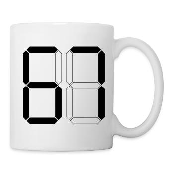 NUMMER 67 Sechs Sieben Meme Geschenk Digital - Tasse - Weiß - Rechts