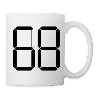 NUMMER 68 Achtundsechzig Geschenk Digital - Tasse - Weiß - Rechts