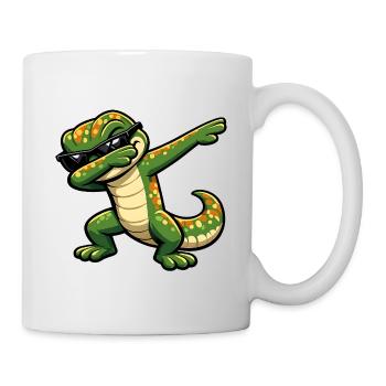Dabbing Gecko - Tasse - Weiß - Rechts
