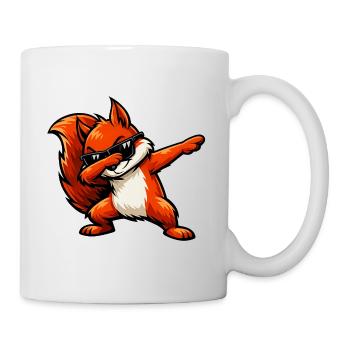 Tamponnement de l’écureuil roux - Mug blanc - blanc - Droite