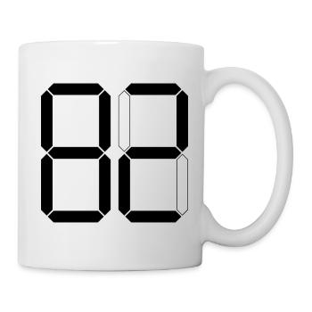 NUMÉRO 82 Quatre-vingt-deux Dons Numérique - Mug blanc - blanc - Droite