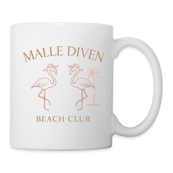 Malle Diven Beach Club Flamingo Mallorca Party - Mug - white - Right