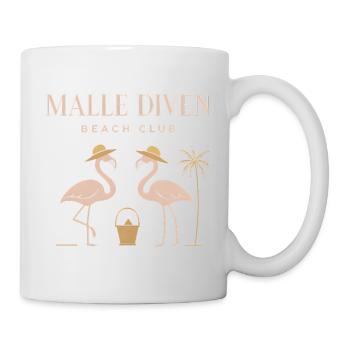 Malle Diven Beach Club Flamingo Mallorca Party - Mug - white - Right
