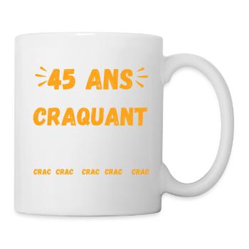 45 Ans Toujours Aussi Craquant Humour Crac - Mug blanc - blanc - Droite