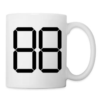 NUMBER 88 Eighty-Eight Gift Digital - Mug - white - Right