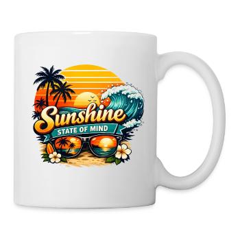 Sunshine State of Mind – Sommer, Sonne & Beach Vib - Tasse - Weiß - Rechts