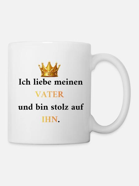 Fier de Papa : Mon Roi et Modèle - Mug blanc - blanc