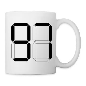 NUMÉRO 97 Quatre-vingt-dix-sept cadeaux numériques - Mug blanc - blanc - Droite